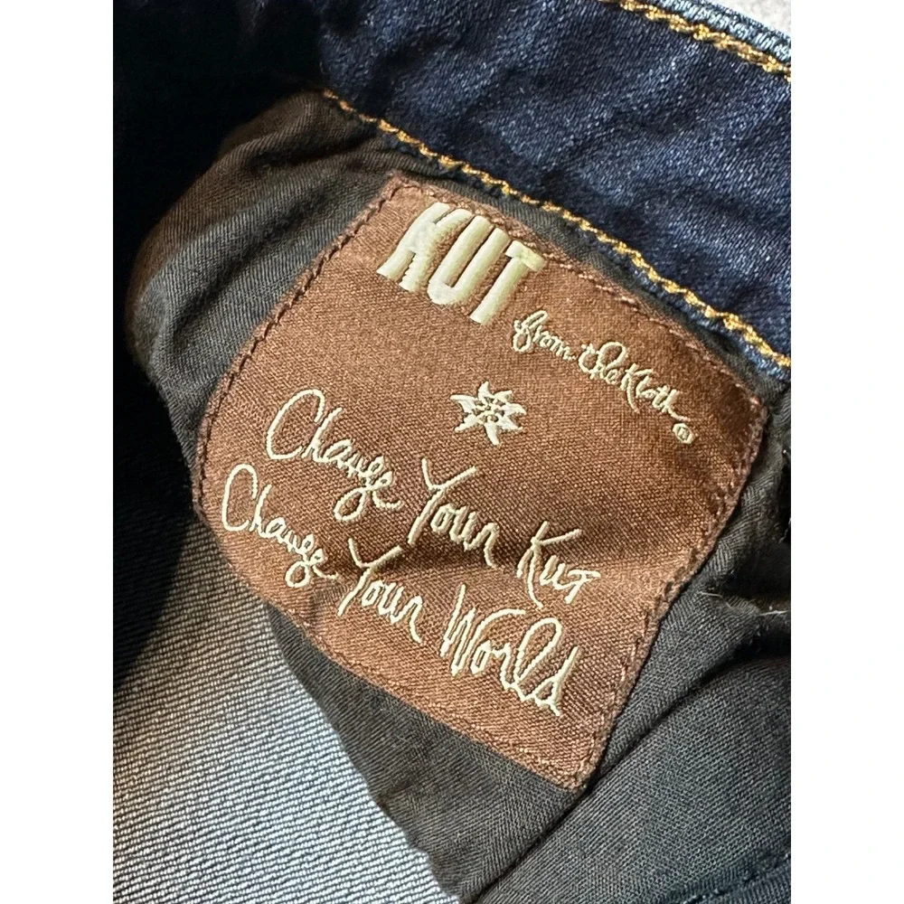 Kut from the Kloth Katy Boyfriend Jeans Dark Wash Blue Denim Size 4 - 125
